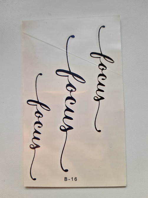 Тимчасове тату з написами - 10*6см Київ - фото 1