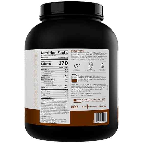 Протеин Rule 1 Source 7 Protein 1830gram (Шоколадно-арахисовое масло) Луцк