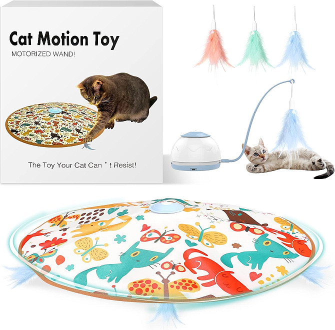 Інтерактивна іграшка для котів Lewondr Electronic Motion Cat Toys, 4 режими Луцк - изображение 1