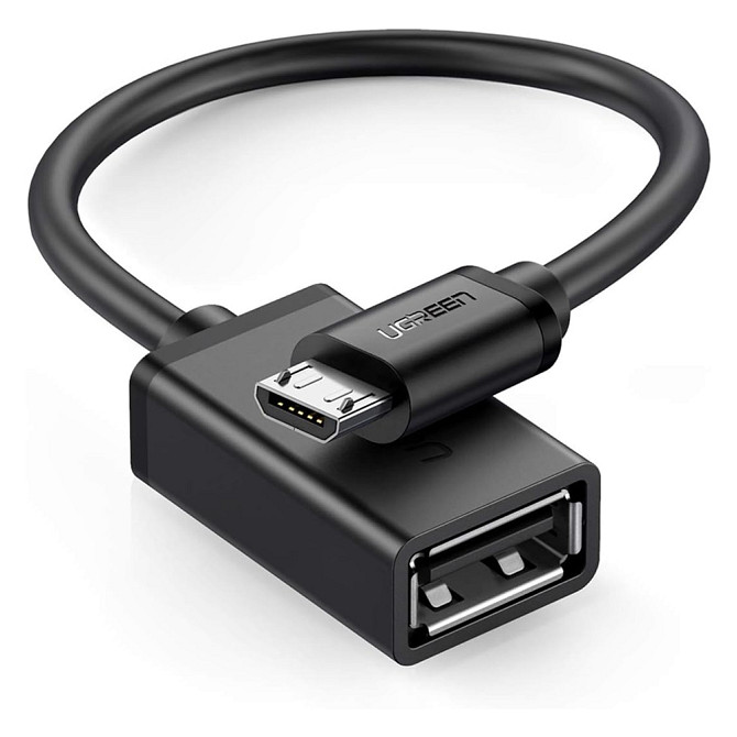 Micro USB OTG кабель-адаптер Ugreen US133 10396 (Чорний, 12см) Николаев - изображение 1
