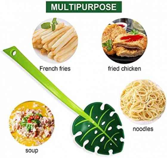 Ложка шумовка Листок Jungle Spoon для спагетти и салатов Винница