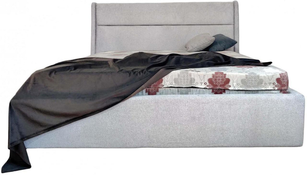 Кровать Двуспальная Duncan Comfort 140 х 190 см Simple С подъемным механизмом и нишей для белья Серый Киев - изображение 2