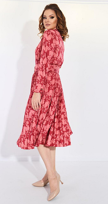 Шовкове плаття зі спідницею в складку гофре (48) Київ - фото 3