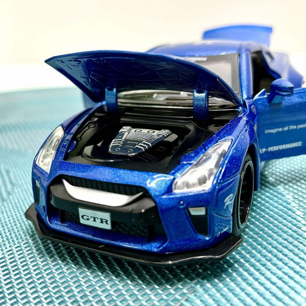 Машинка TK Union Auto Expert Nissan GTR металева світло/звук/інерційна Синя (38071) Чернігів - фото 8