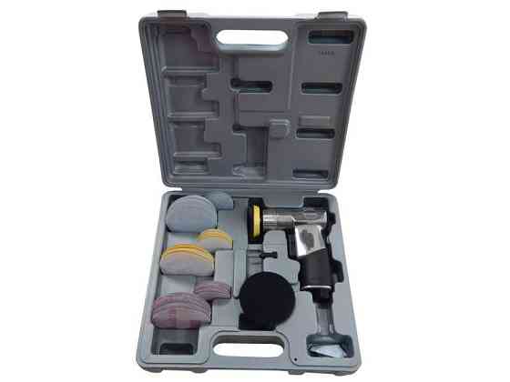 Пневмошліфувальна міні машинка орбітальна 2" і 3" з комплектом кругів в кейсі (15000об/хв, 91л/хв Одеса