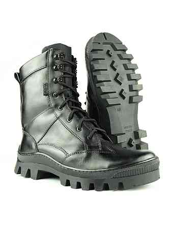 Військові чоловічі берці демісезонні чорні ,міцні шкіряні тактичні берці прошити та проклеєні Львів