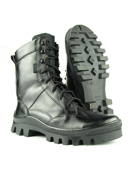 Военные мужские берцы демисезонные черные, крепкие кожаные тактические берцы прошить и проклеенные Львов - изображение 3