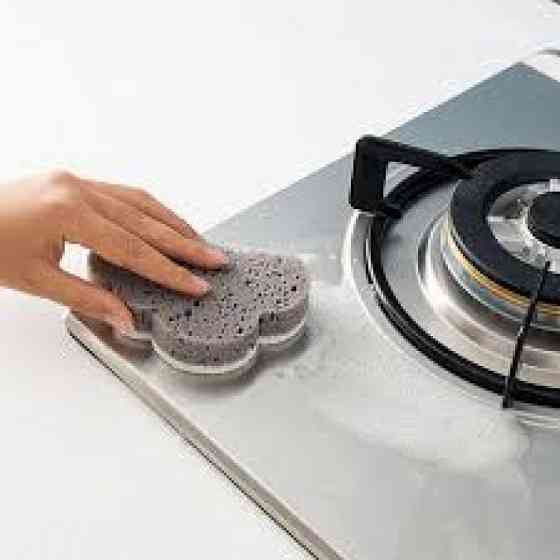 Губка для мытья посуды серая Облако Винница