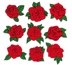 Аппликация термо для одежды Розы Киев - изображение 1