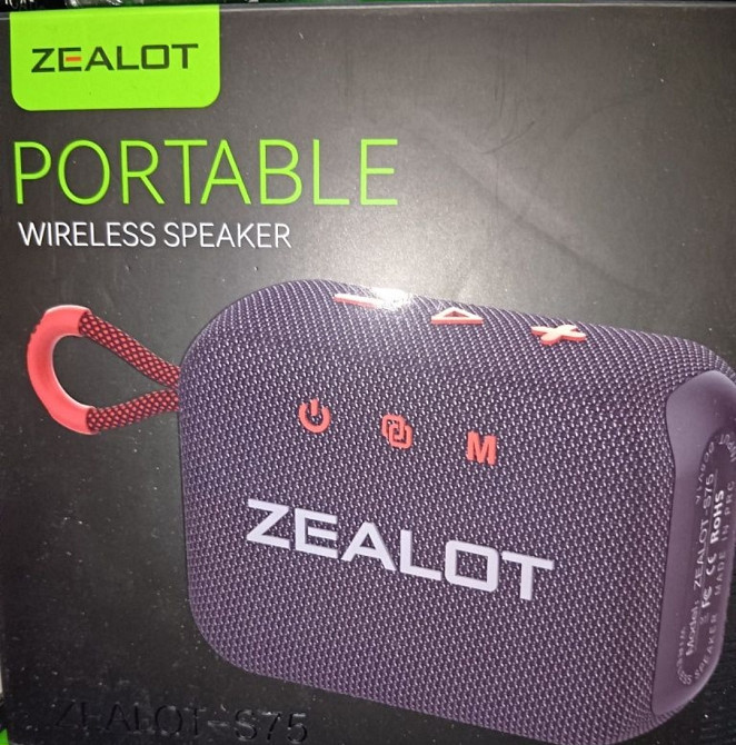 Zealot s75 маленькая хорошая колонка с ремешком и хорошей батареей. Харьков - изображение 1