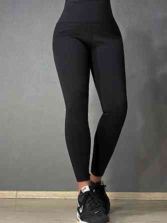 Лосини жіночі Alia 984 утеплені на флісі з широким поясом і пуш ап чорні, чорний, M Київ