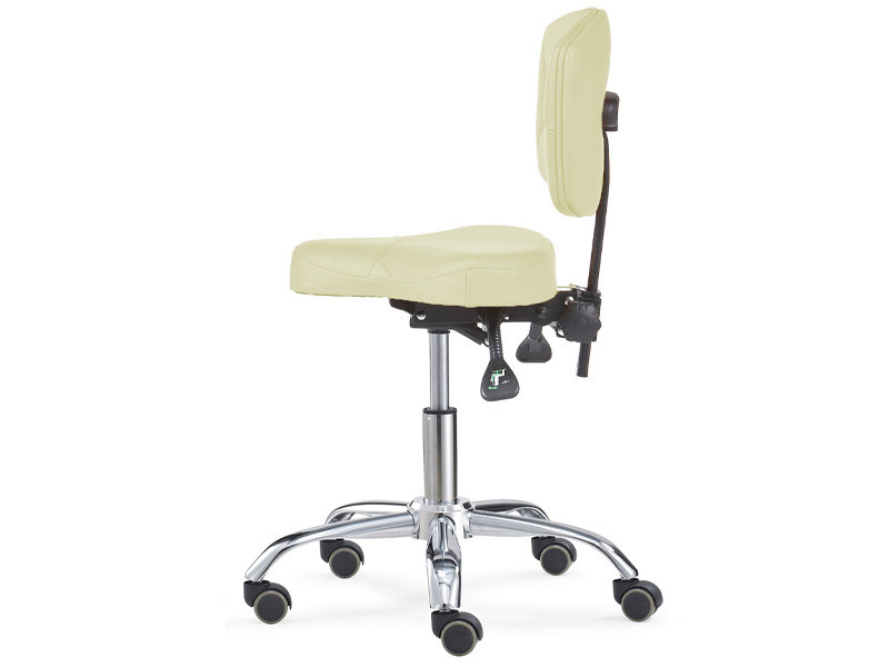 Стілець-сідло для майстра 7003, зі спинкою, бежевий Київ - фото 3