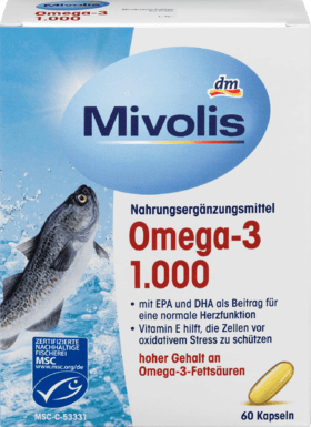 Капсулы Mivolis Omega-3  1000, 60 шт Германия Львов - изображение 1