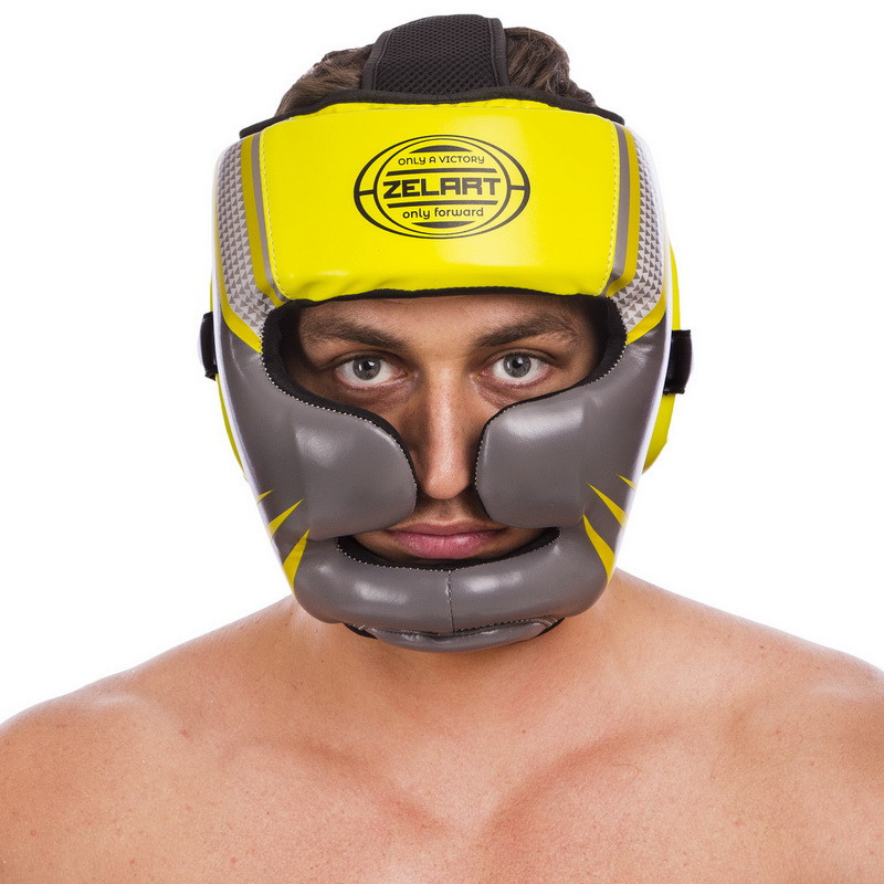 Шлем боксерский с полной защитой ZELART-1344 M-XL Шлемы для бокса и единоборств Киев - изображение 9