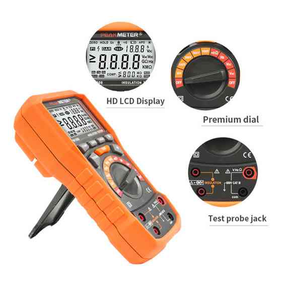 Мегаометр (0-100 ГΩ) (тестер опору ізоляції) PROTESTER PM1508 Чернігів