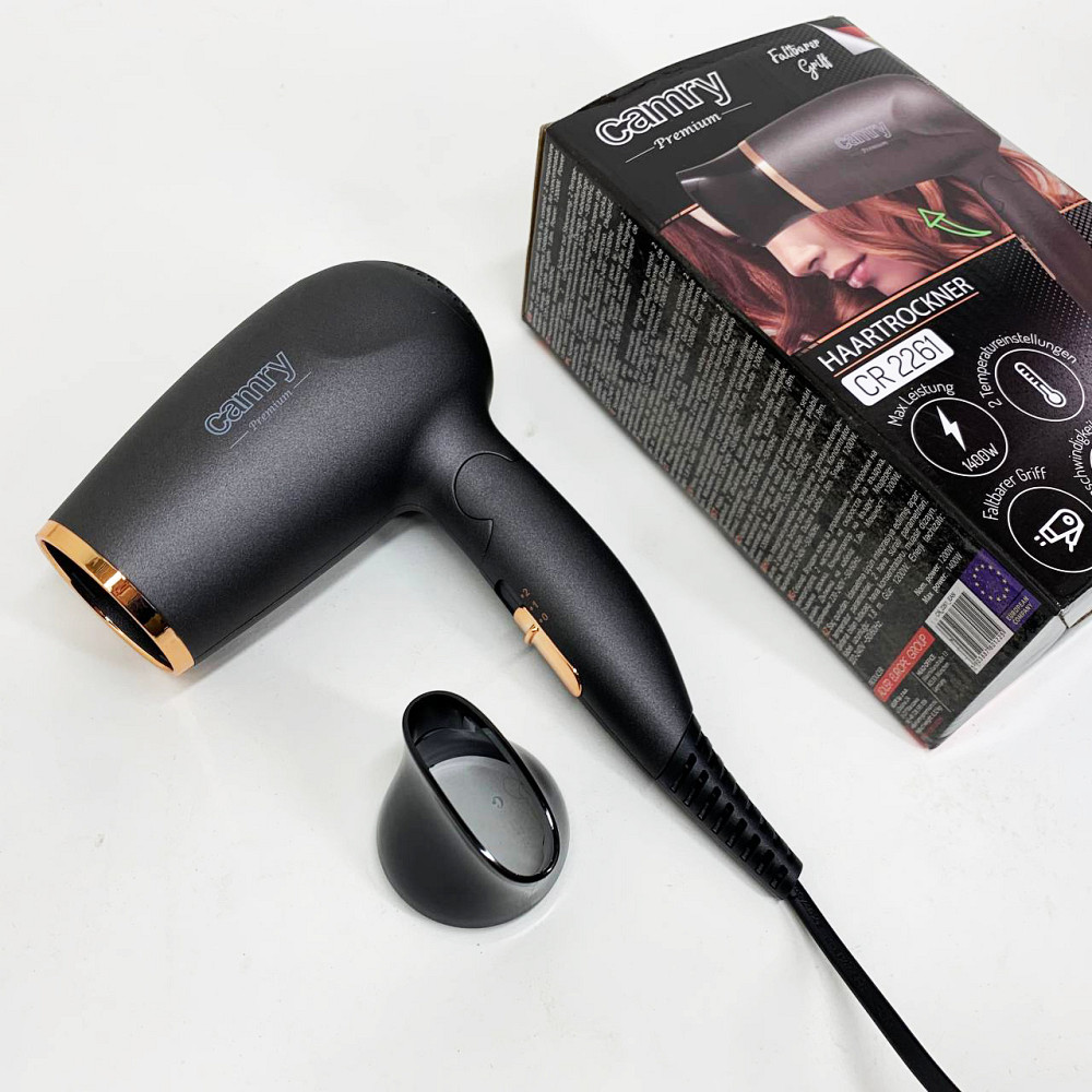 Функціональний професійний фен Camry CR 2261 1200Вт, Фен-стайлер для сушіння волосся FR-90 Львів - фото 7