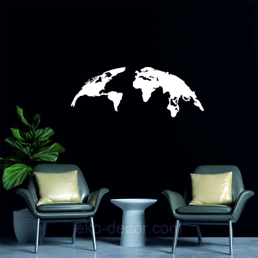 Декоративное настенное Панно «Земля», Декор на стену 90*34 см, Белый Киев - изображение 6