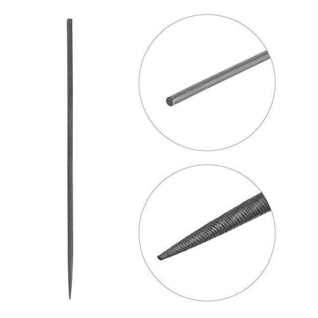 Набір надфілів, 10 шт., 140 мм, без ручок INTERTOOL HT-3707 Київ - фото 4