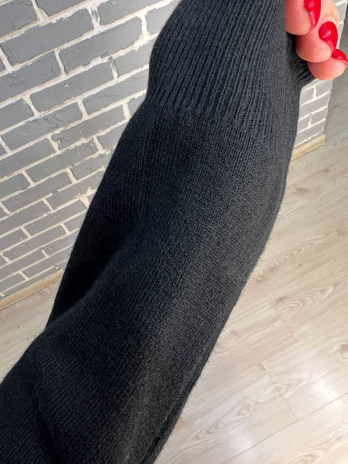 Платье женское A-N 9153 свободный крой прямое оверсайз длинное черное, черный, one size Киев - изображение 5