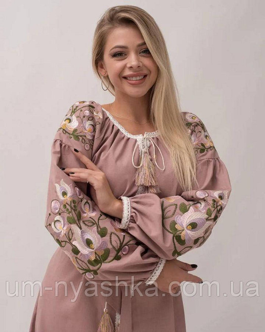 Жіноча вишита сукня на льоні Мальва Кривий Ріг - фото 2