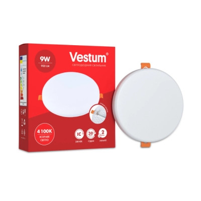 Світильник Vestum LED "без рамки" круг 9W 4100K (1-VS-5504) Вінниця - фото 1