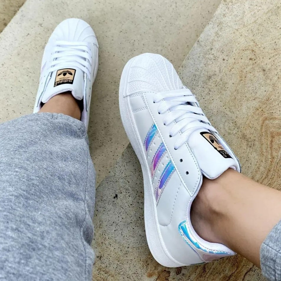 Кросівки Adidas Superstar Білі Адідас Суперстарш Шкіряні Жіночі (розміри: 36,37,38,39,40) — 29-1 Відео Огляд Дніпро - фото 5