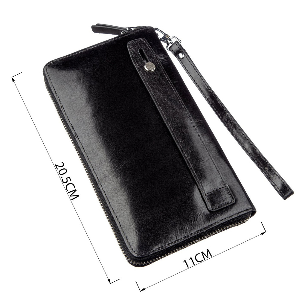 Містке чоловіче портмоне-клатч Boston 18806 Чорний Київ - фото 3