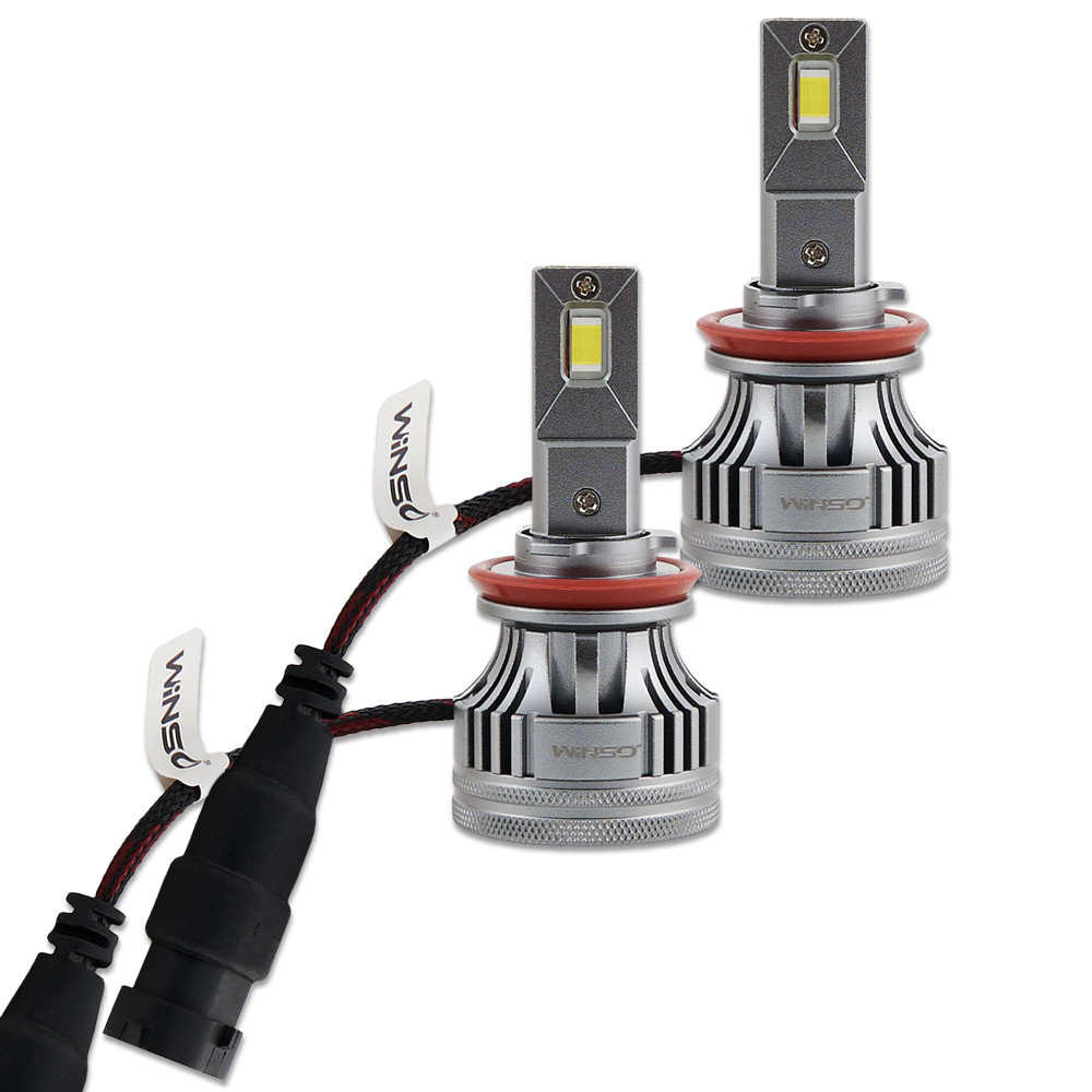 Автолампа Winso LED H8/H11/H16 12/24V 90Вт 7000Лм 6500K CSP3970 2шт Львів - фото 3