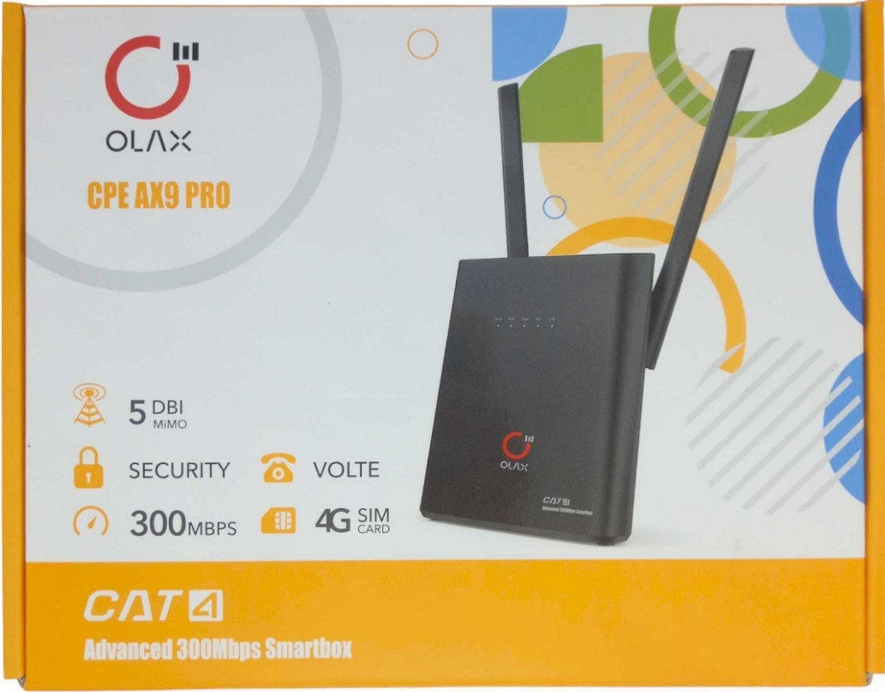4G роутер Olax Олакс AX9 PRO Wi-Fi модем под семь карту две антенны. Киев - изображение 1