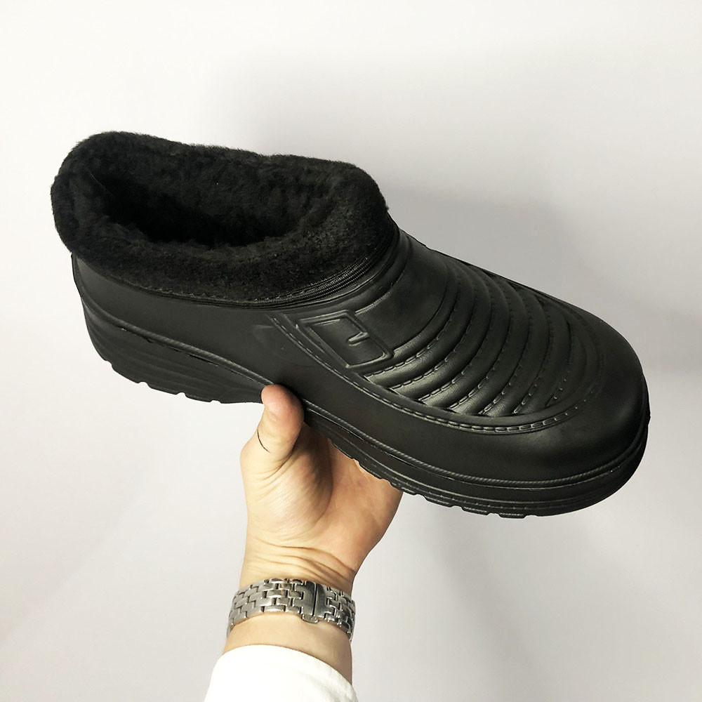 Резиновые утепленные сапоги мужские короткие, Удобная мужская обувь легкая, Меховые бурки OD-58 Львов - изображение 5