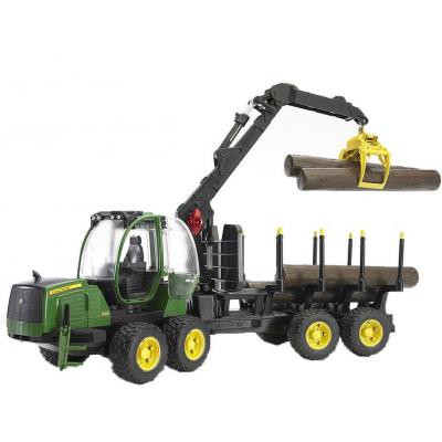 Спецтехніка Bruder Трактор з системою захоплення John Deere з причепом і колода (02133) Вінниця - фото 1