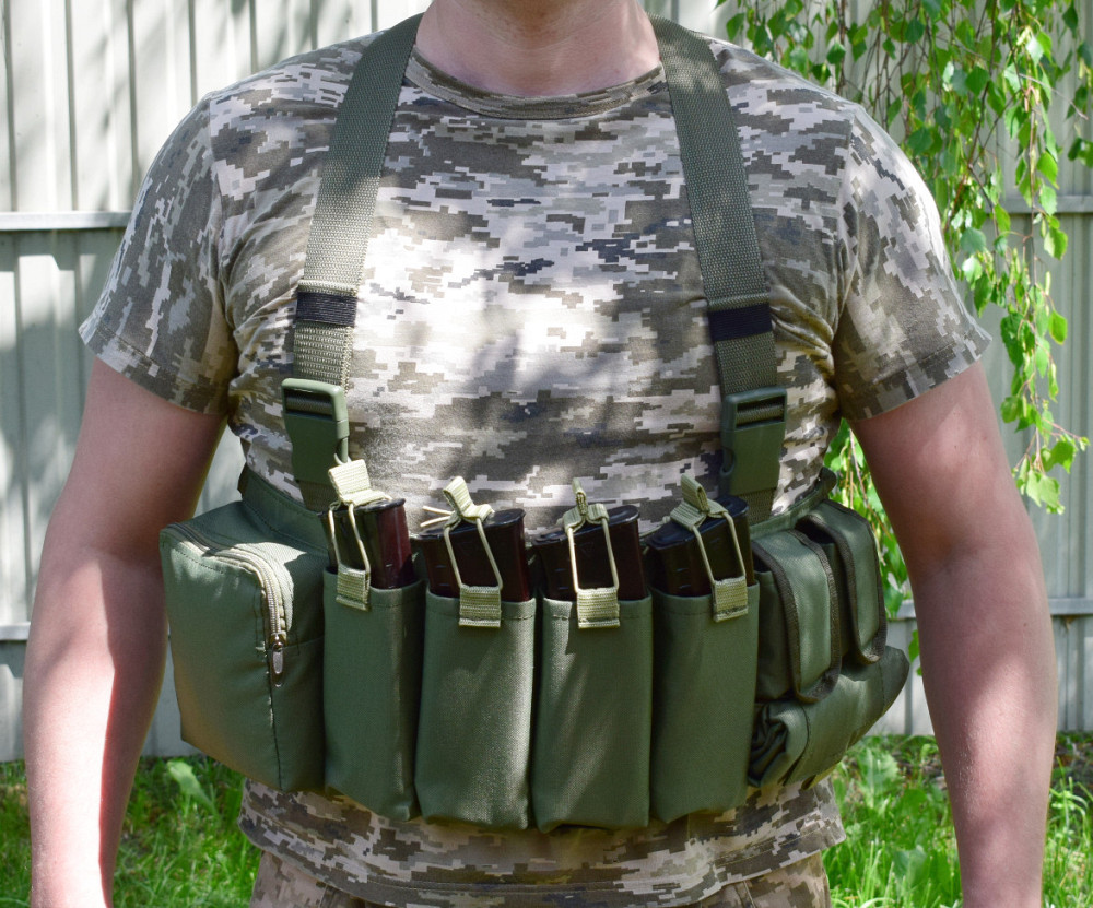 Жилет разгружающий с сумкой для сброса магазинов Novator G-4 Khaki Киев - изображение 11