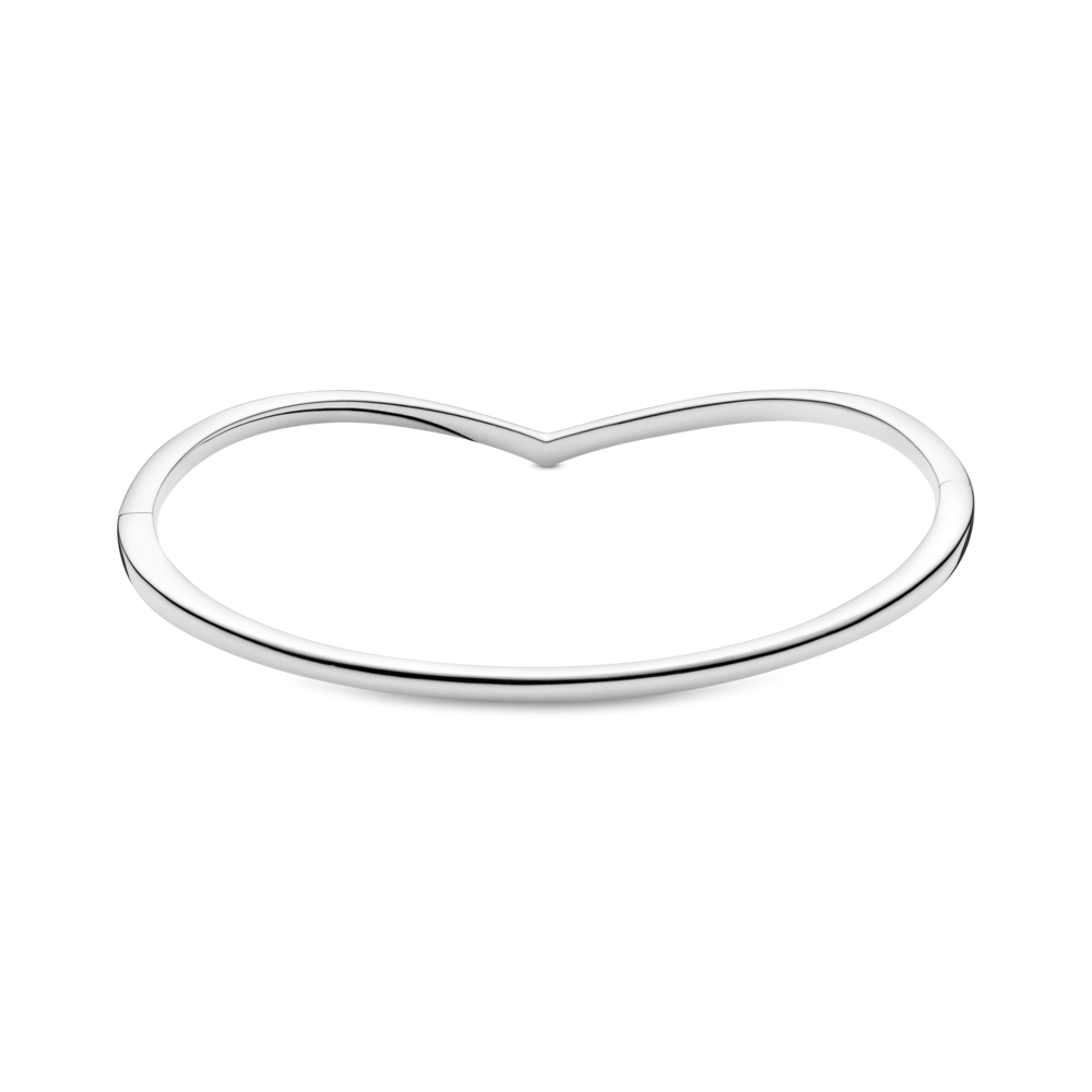 Серебряный браслет для шармов Пандора -бэнгл  