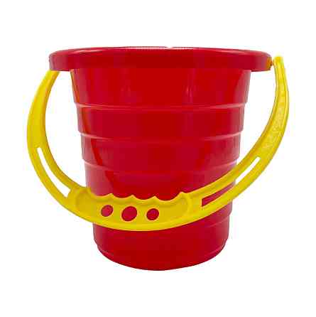 Дитяче відро для пісочниці "Середнє" S0009(Red) червоний 14 см Вінниця