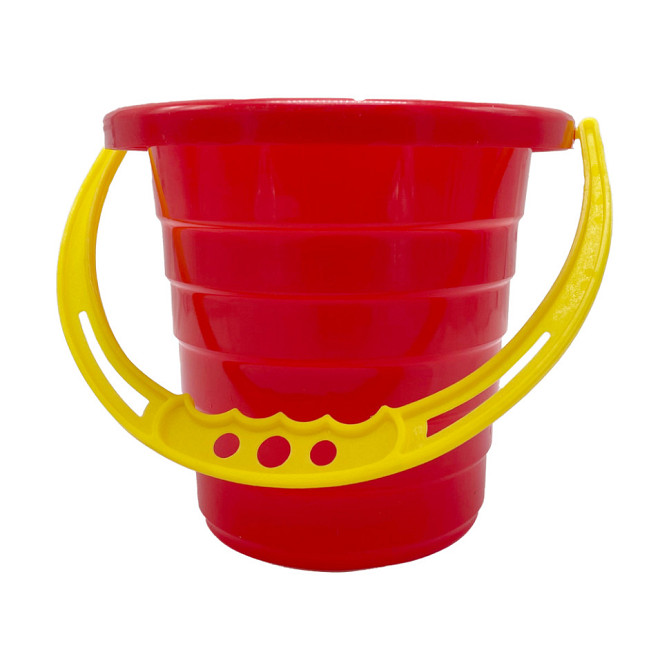 Дитяче відро для пісочниці "Середнє" S0009(Red) червоний 14 см Вінниця - фото 1