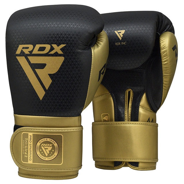 Боксерські рукавиці RDX MARK PRO SPARRING TRI LIRA 2 GOLDEN-14 унцій (капа в комплекті) Кам'янське - фото 2