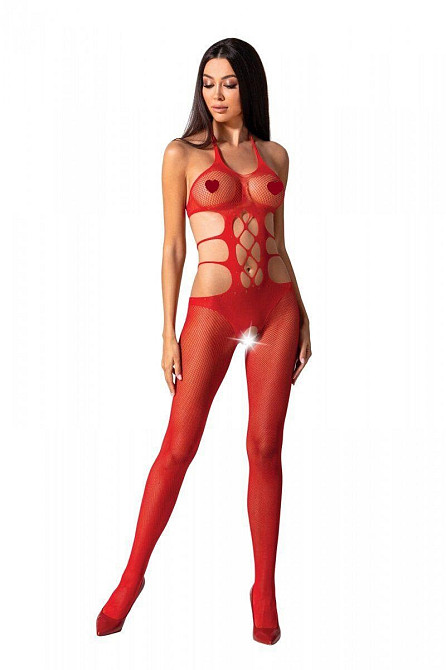 Еротичний бодістокінг Passion BS084 red Sex Aura Київ - фото 1