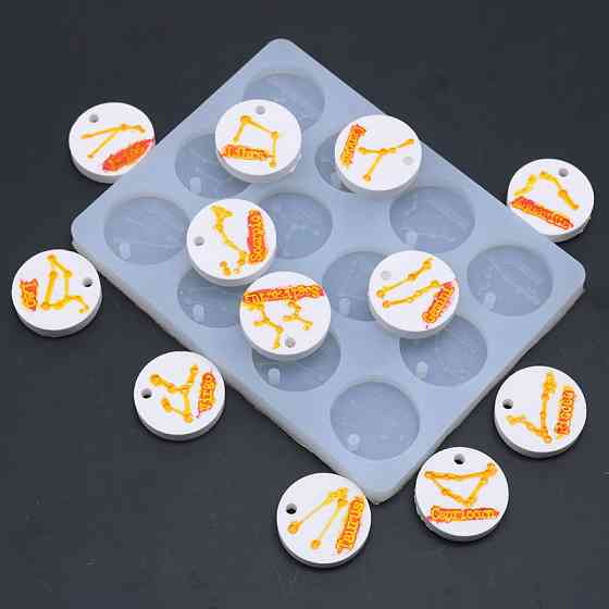 Молд силиконовый Знаки зодиака 115 на 90 мм серый Киев