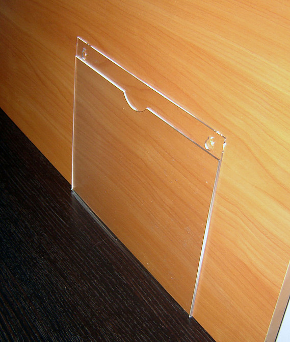 Карман А4 EKOSTAR плоский вертикальный оргстекло 1,5 мм Киев - изображение 3