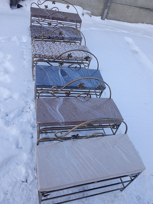 Передпокій банкетка пуфик пуф кований великий зі спинкою M-074 Київ - фото 7