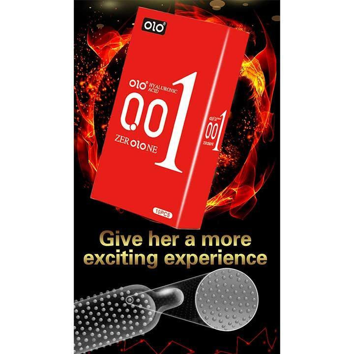 Презервативы Olo 0.01 RED Foil с пупырышками и гиалуроновой смазкой 10 шт Винница - изображение 5