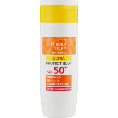 Засіб від засмаги Біокон Hirudo Derm Sun Protect Ultra Protect Body Сонцезахисне молочко для тіла SPF 50+ 150 мл (4820160038554) Вінниця - фото 2