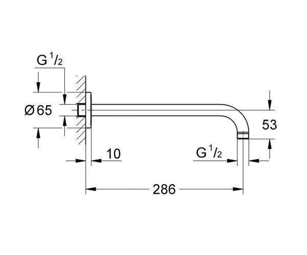 Душовий кронштейн Grohe    ( 28576000 ) 25284 Харьков - изображение 2