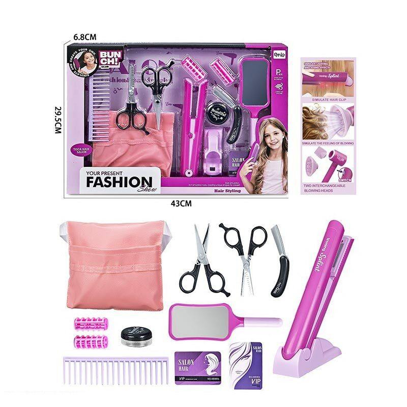 Набір перукаря стайлер на батарейках гребінець ножиці фартух бігуді дзеркальце (QY 016) Чернигов - изображение 1