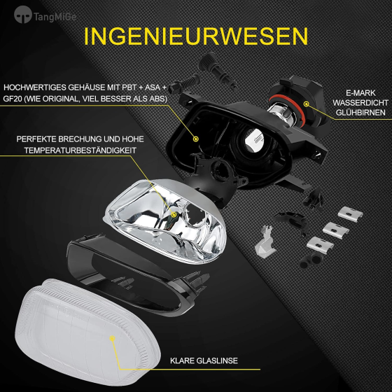 Протитуманні фари TangMiGe для Mercedes-Benz E-класу (2003–2009) Луцк