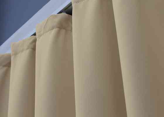 Комплект штор коротких VR-Textil Блэкаут Midnight № 1222ш 140х170 см 2 шт Кремовый (35-0144) Киев