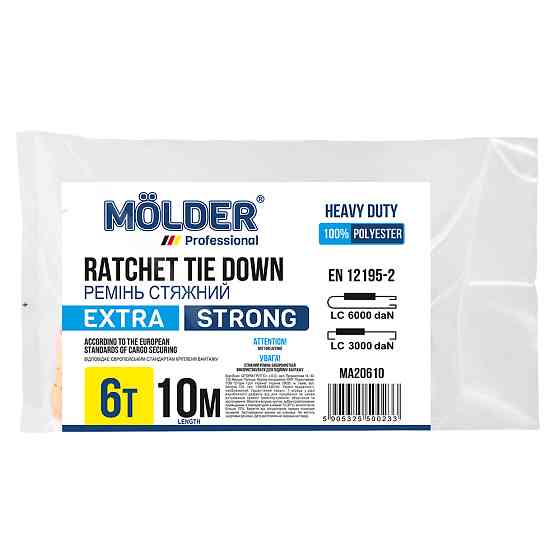 Стяжний ремінь Molder 6т, 10м Львів