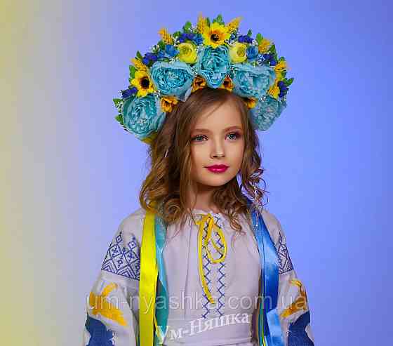 Дитяче вишите плаття з ластівками "Ластівки5.1" Кривий Ріг