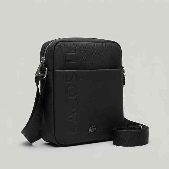 Мужская борсетка, сумка Lacoste, Лакоста (18-5) черная Киев