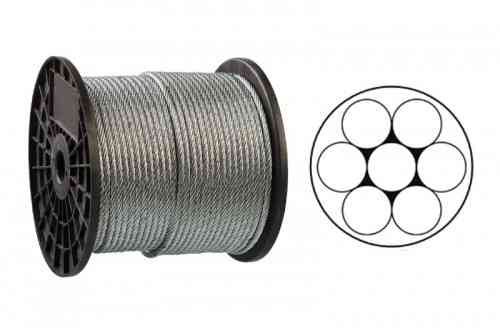 Трос оцинкований 1 мм DIN 3052 (1x7) бухта 200 м APRO Рівне